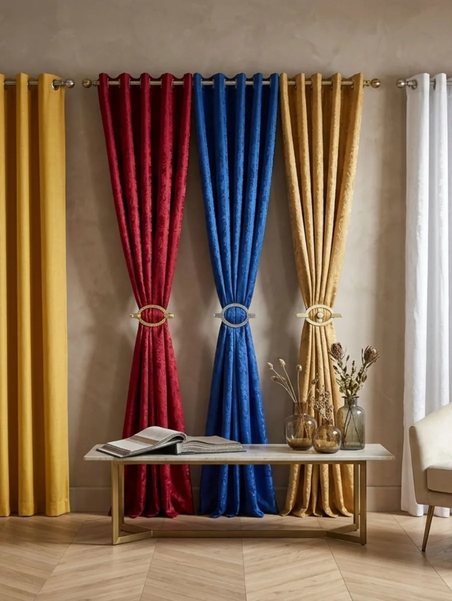 Cortina Luxo com Presilha (Várias Cores)